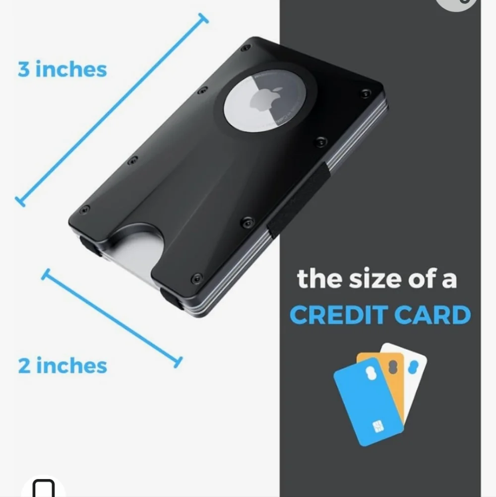 Airtag Wallet with Money Strap